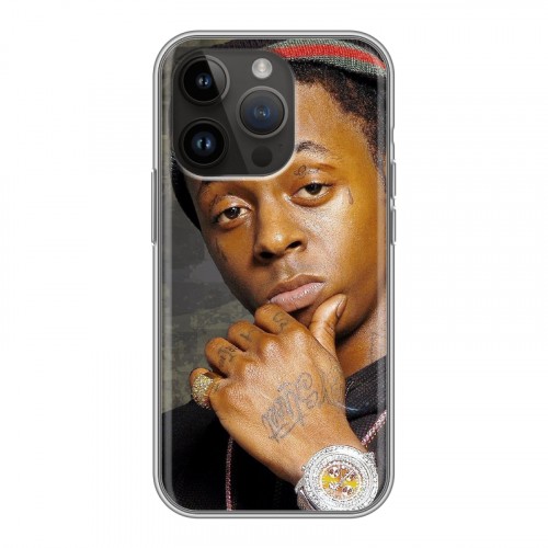 Дизайнерский силиконовый чехол для Iphone 14 Pro Lil Wayne