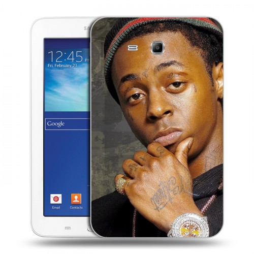 Дизайнерский силиконовый чехол для Samsung Galaxy Tab 3 Lite Lil Wayne