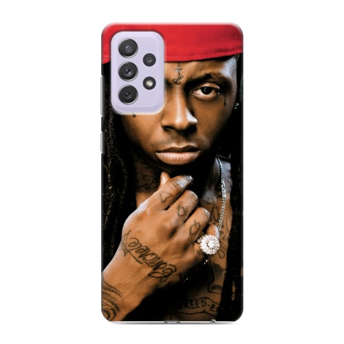 Дизайнерский силиконовый с усиленными углами чехол для Samsung Galaxy A72 Lil Wayne