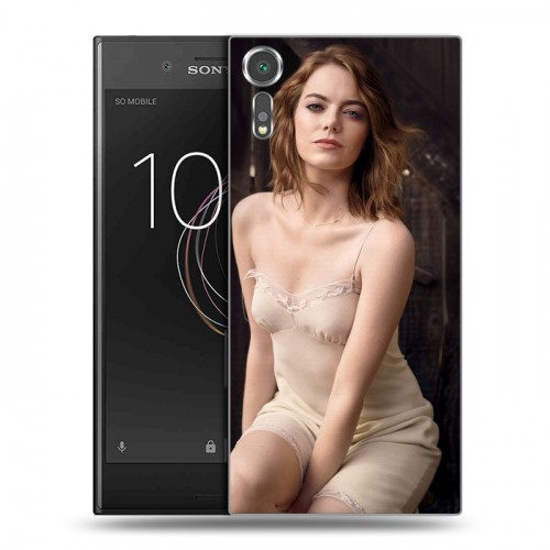 Дизайнерский пластиковый чехол для Sony Xperia XZs Эмма Стоун