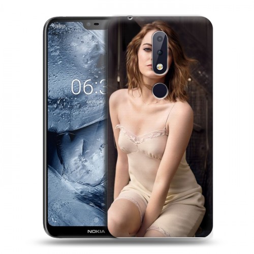 Дизайнерский силиконовый чехол для Nokia 6.1 Plus Эмма Стоун