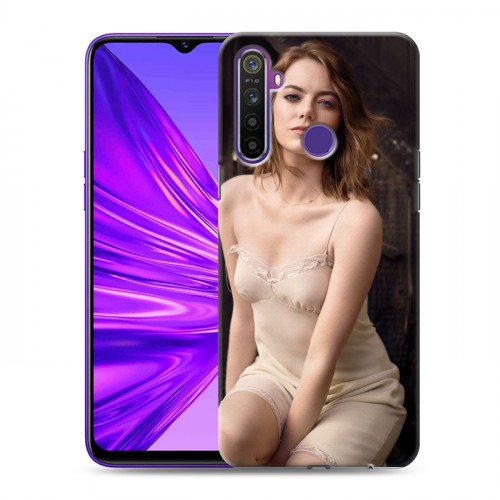 Дизайнерский силиконовый чехол для Realme 5 Эмма Стоун