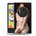 Дизайнерский пластиковый чехол для Nokia Lumia 1020 Эмма Стоун