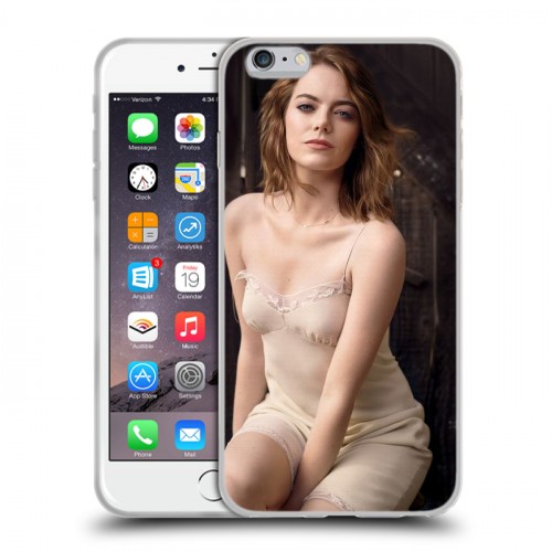 Дизайнерский силиконовый чехол для Iphone 6 Plus/6s Plus Эмма Стоун