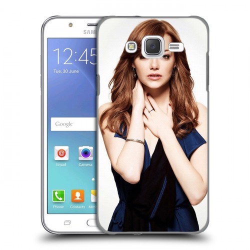 Дизайнерский пластиковый чехол для Samsung Galaxy J5 Эмма Стоун