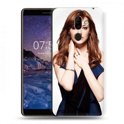 Дизайнерский пластиковый чехол для Nokia 7 Plus Эмма Стоун