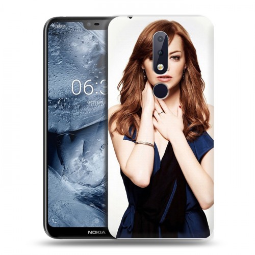 Дизайнерский пластиковый чехол для Nokia 6.1 Plus Эмма Стоун