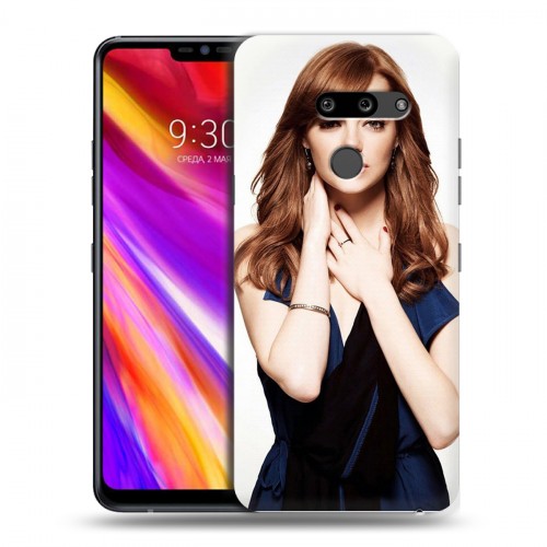 Дизайнерский пластиковый чехол для LG G8 ThinQ Эмма Стоун