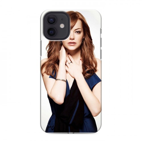 Дизайнерский силиконовый чехол для Iphone 12 Эмма Стоун