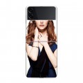 Дизайнерский пластиковый чехол для Samsung Galaxy Z Flip 3 Эмма Стоун
