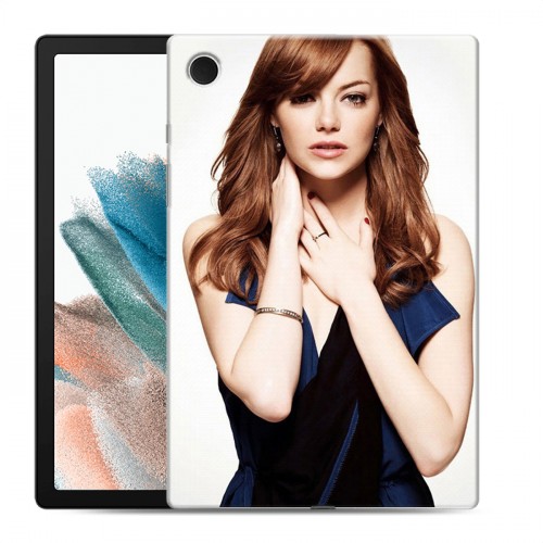 Дизайнерский силиконовый чехол для Samsung Galaxy Tab A8 10.5 (2021) Эмма Стоун