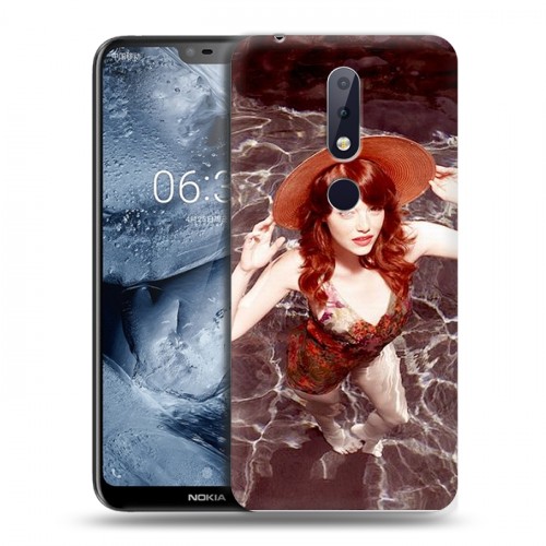 Дизайнерский пластиковый чехол для Nokia 6.1 Plus Эмма Стоун