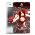 Дизайнерский пластиковый чехол для Sony Xperia E Эмма Стоун