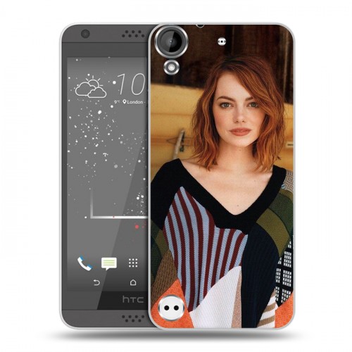 Дизайнерский пластиковый чехол для HTC Desire 530 Эмма Стоун