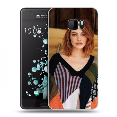 Дизайнерский пластиковый чехол для HTC U Ultra Эмма Стоун