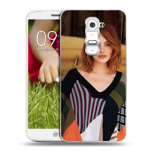 Дизайнерский пластиковый чехол для LG Optimus G2 mini Эмма Стоун