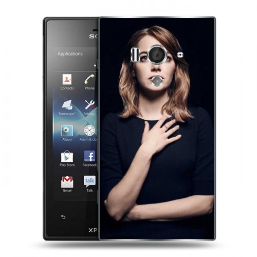 Дизайнерский пластиковый чехол для Sony Xperia acro S Эмма Стоун