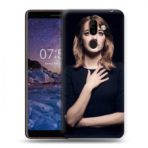 Дизайнерский пластиковый чехол для Nokia 7 Plus Эмма Стоун