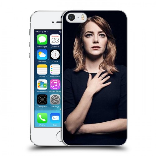 Дизайнерский пластиковый чехол для Iphone 5s Эмма Стоун