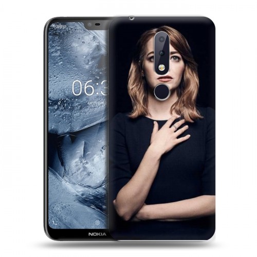 Дизайнерский пластиковый чехол для Nokia 6.1 Plus Эмма Стоун