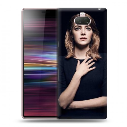 Дизайнерский силиконовый чехол для Sony Xperia 10 Эмма Стоун