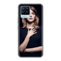 Дизайнерский силиконовый чехол для Realme 8 Эмма Стоун