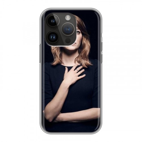 Дизайнерский силиконовый чехол для Iphone 14 Pro Эмма Стоун