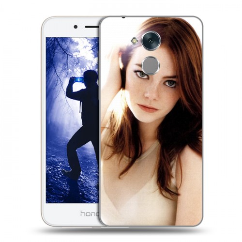 Дизайнерский пластиковый чехол для Huawei Honor 6A Эмма Стоун