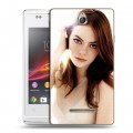 Дизайнерский пластиковый чехол для Sony Xperia E Эмма Стоун