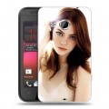 Дизайнерский пластиковый чехол для HTC Desire 200 Эмма Стоун