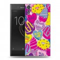 Дизайнерский пластиковый чехол для Sony Xperia XZs Pop сердечки