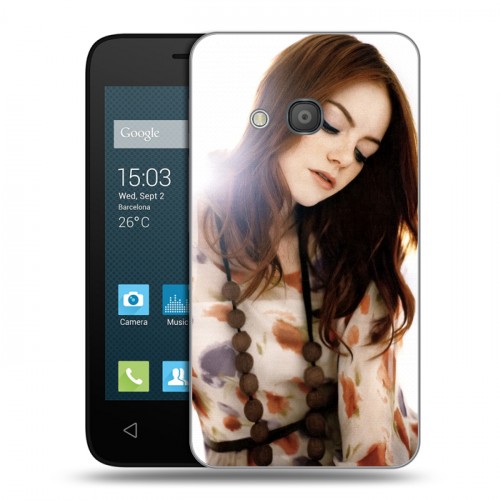 Дизайнерский силиконовый чехол для Alcatel One Touch Pixi 4 (4) Эмма Стоун