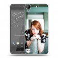 Дизайнерский пластиковый чехол для HTC Desire 530 Эмма Стоун