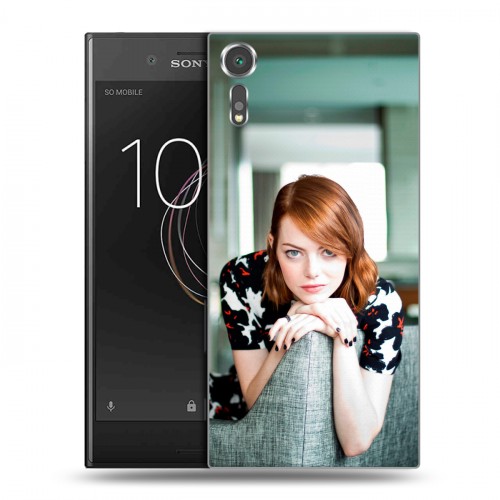 Дизайнерский пластиковый чехол для Sony Xperia XZs Эмма Стоун