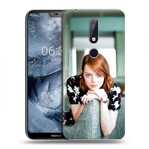 Дизайнерский пластиковый чехол для Nokia 6.1 Plus Эмма Стоун