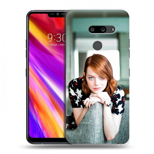 Дизайнерский пластиковый чехол для LG G8 ThinQ Эмма Стоун