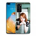 Дизайнерский силиконовый с усиленными углами чехол для Huawei P40 Эмма Стоун