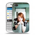 Дизайнерский пластиковый чехол для BlackBerry Q10 Эмма Стоун
