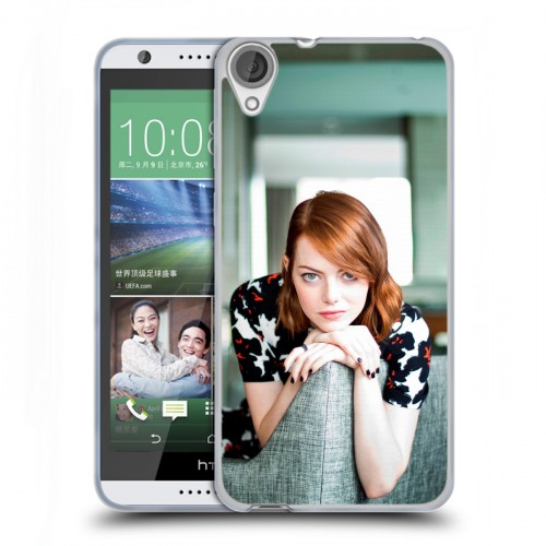 Дизайнерский силиконовый чехол для HTC Desire 820 Эмма Стоун