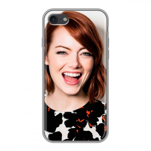 Дизайнерский силиконовый чехол для Iphone 7 Эмма Стоун