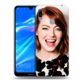 Дизайнерский пластиковый чехол для Huawei Y6 (2019) Эмма Стоун