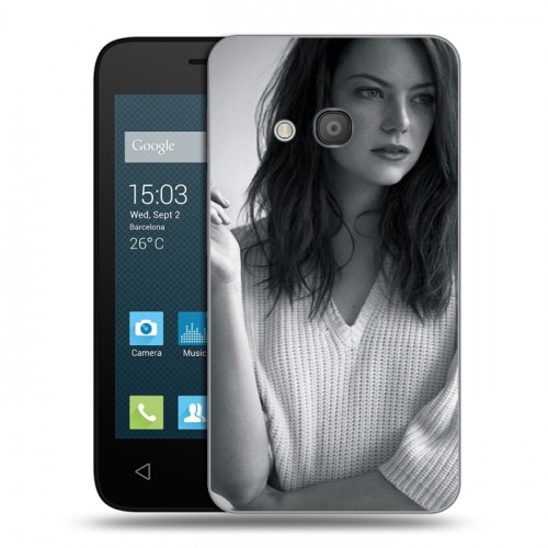 Дизайнерский силиконовый чехол для Alcatel One Touch Pixi 4 (4) Эмма Стоун