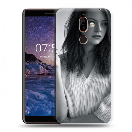 Дизайнерский пластиковый чехол для Nokia 7 Plus Эмма Стоун