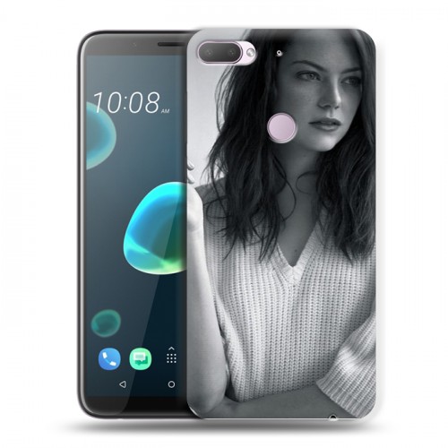 Дизайнерский пластиковый чехол для HTC Desire 12 Plus Эмма Стоун