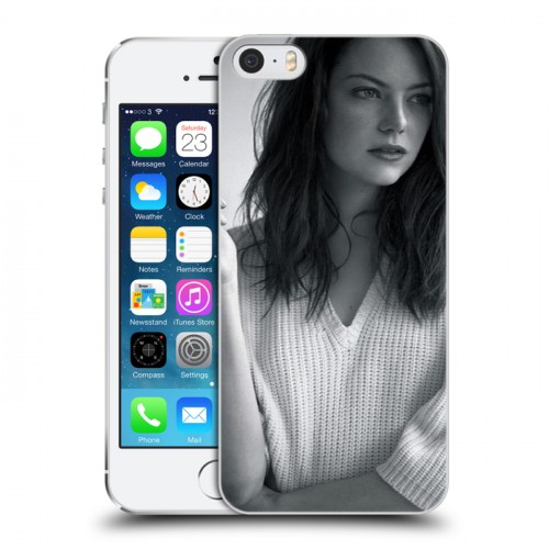 Дизайнерский пластиковый чехол для Iphone 5s Эмма Стоун