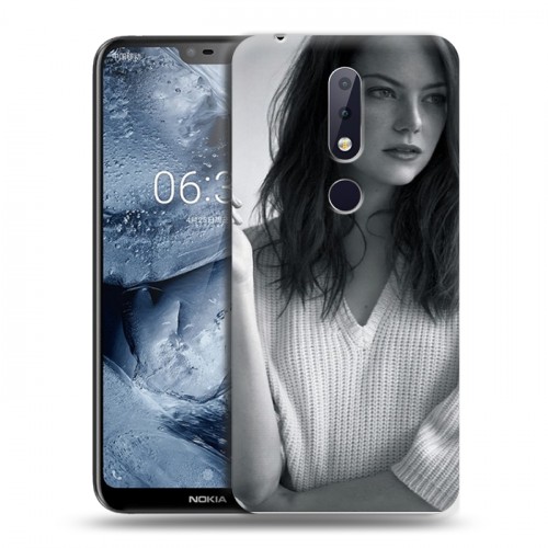 Дизайнерский пластиковый чехол для Nokia 6.1 Plus Эмма Стоун