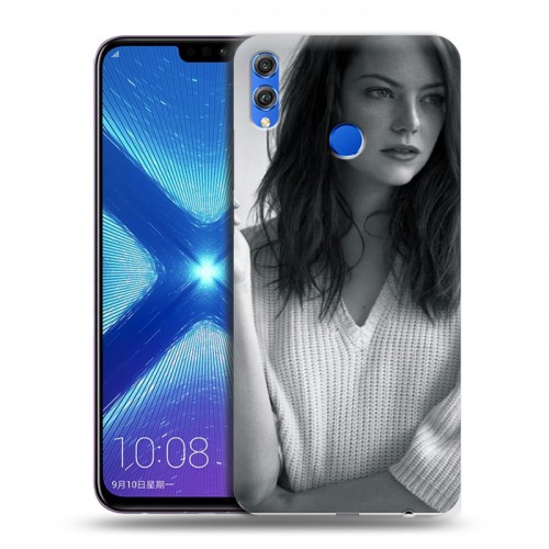 Дизайнерский силиконовый чехол для Huawei Honor 8X Эмма Стоун