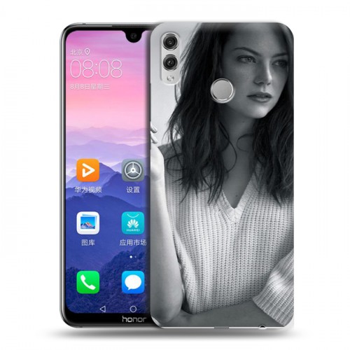 Дизайнерский пластиковый чехол для Huawei Honor 8X Max Эмма Стоун