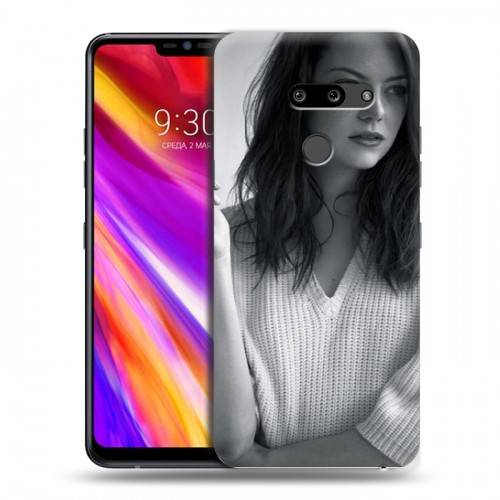 Дизайнерский пластиковый чехол для LG G8 ThinQ Эмма Стоун