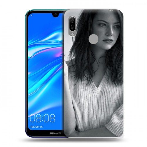 Дизайнерский пластиковый чехол для Huawei Y6 (2019) Эмма Стоун